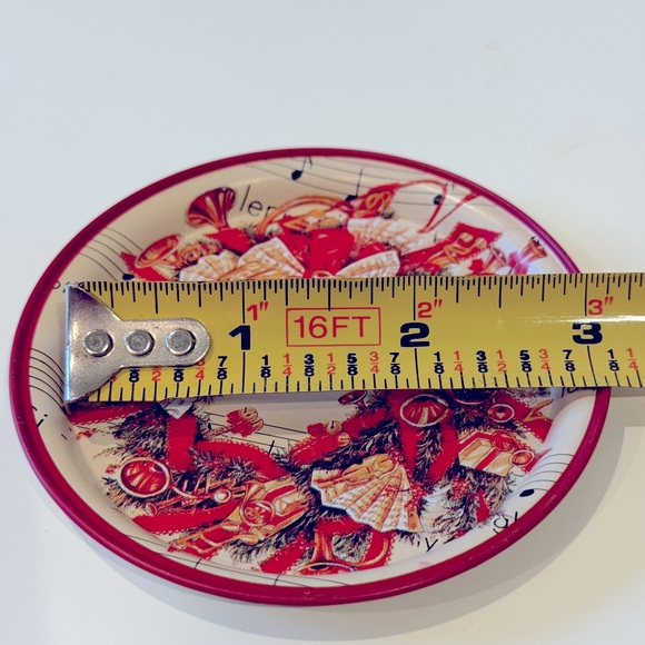 Vintage Coasters Christmas Holiday Home Decor Drinkware Barware Red Wreath Bows - Picture 15 of 16